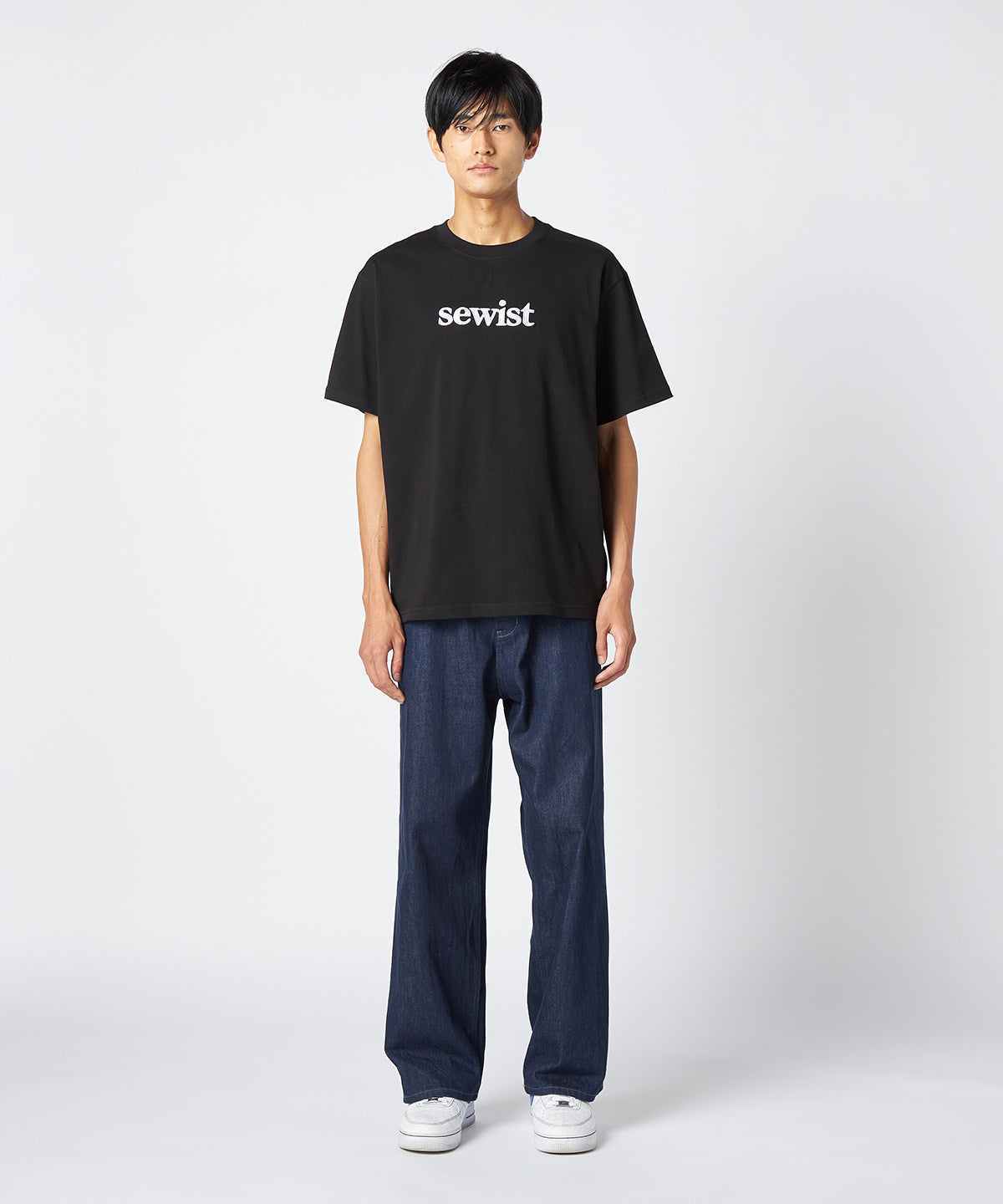 Lunch T-shirts sewist刺繍 WHITE