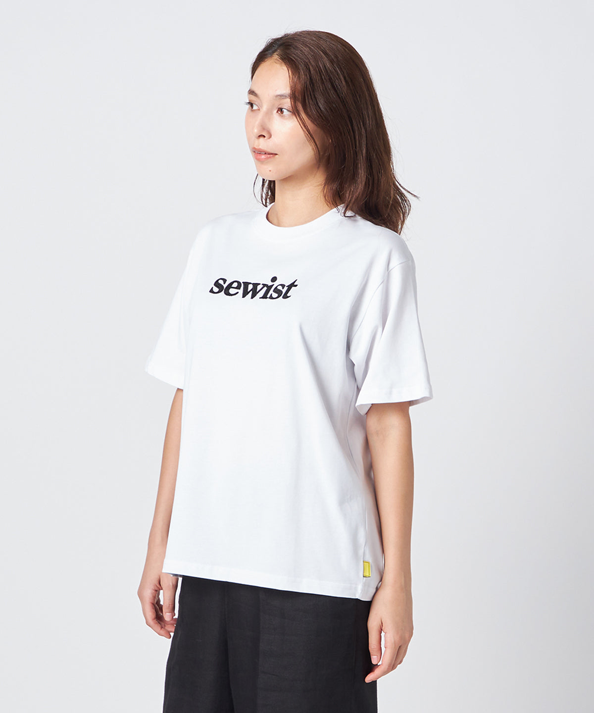 Lunch T-shirts sewist刺繍 WHITE