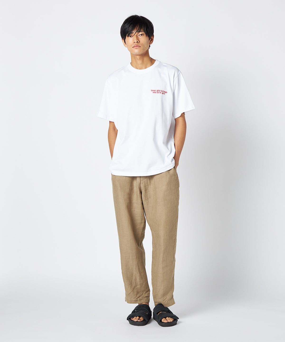 Lunch T-shirts GIFT MEET GIFT BLACK