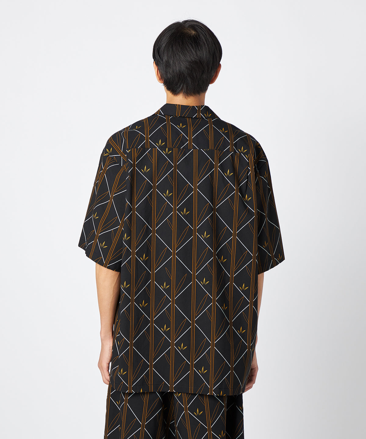African Textile Shirt CHARCOAL