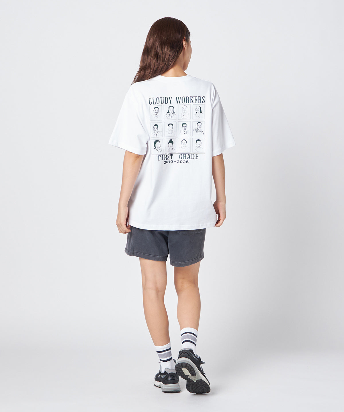 Lunch T-shirts CLOUDY WORKERS WHITE
