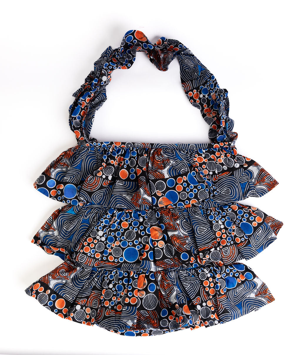 Kitenge Frill Shoulder Bag 356