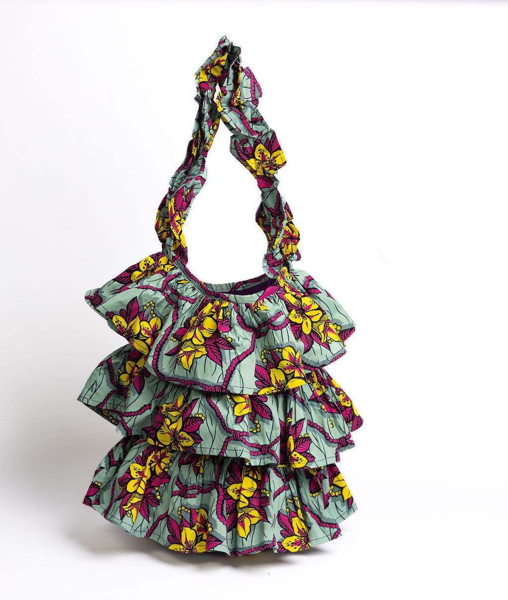 Kitenge Frill Shoulder Bag 361