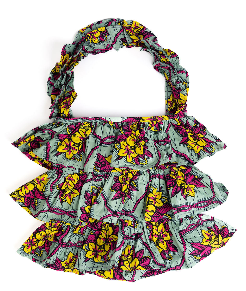 Kitenge Frill Shoulder Bag 361