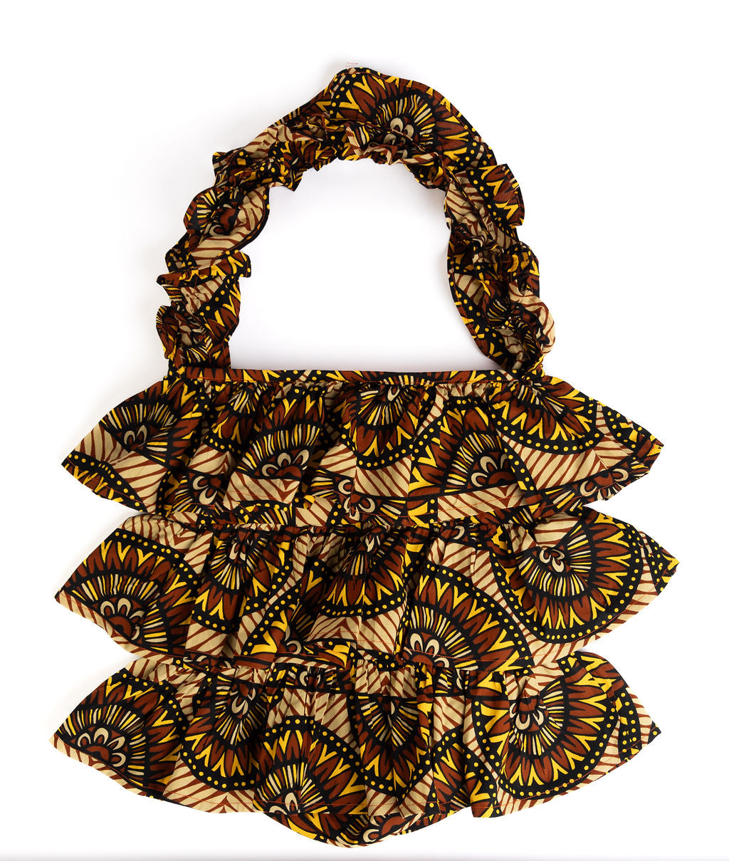 Kitenge Frill Shoulder Bag 370