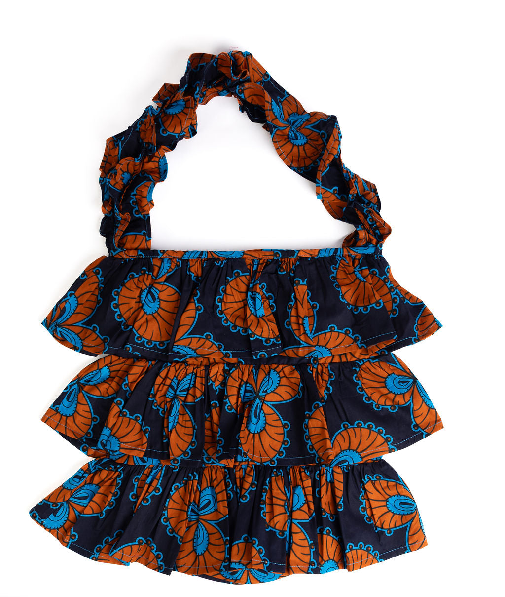 Kitenge Frill Shoulder Bag 371