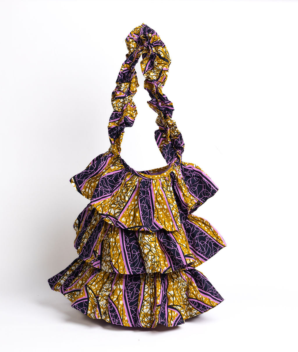 Kitenge Frill Shoulder Bag 373