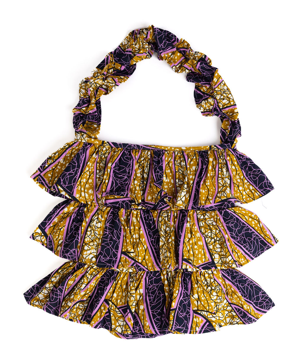 Kitenge Frill Shoulder Bag 373