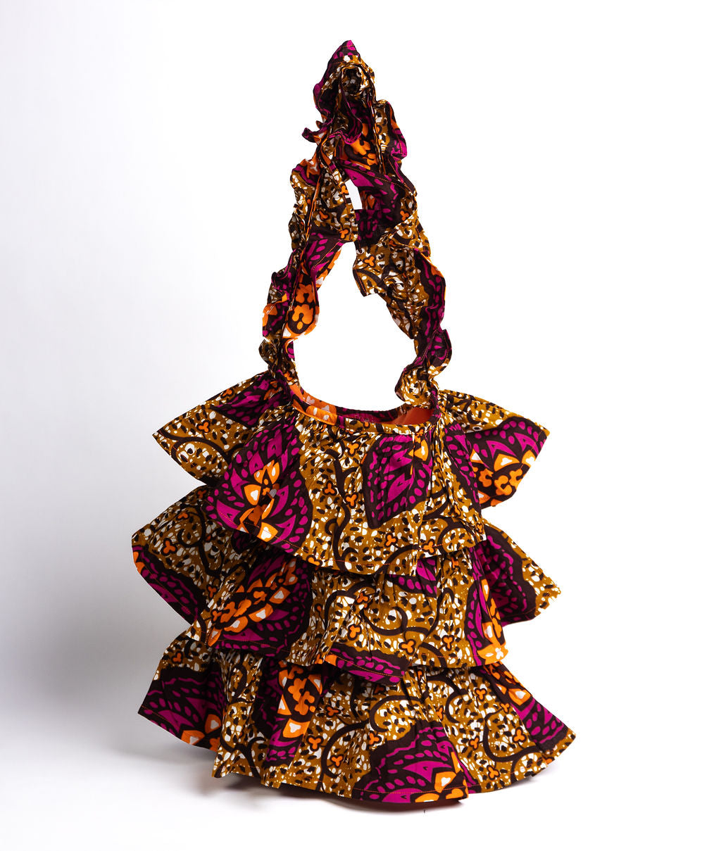 Kitenge Frill Shoulder Bag 377