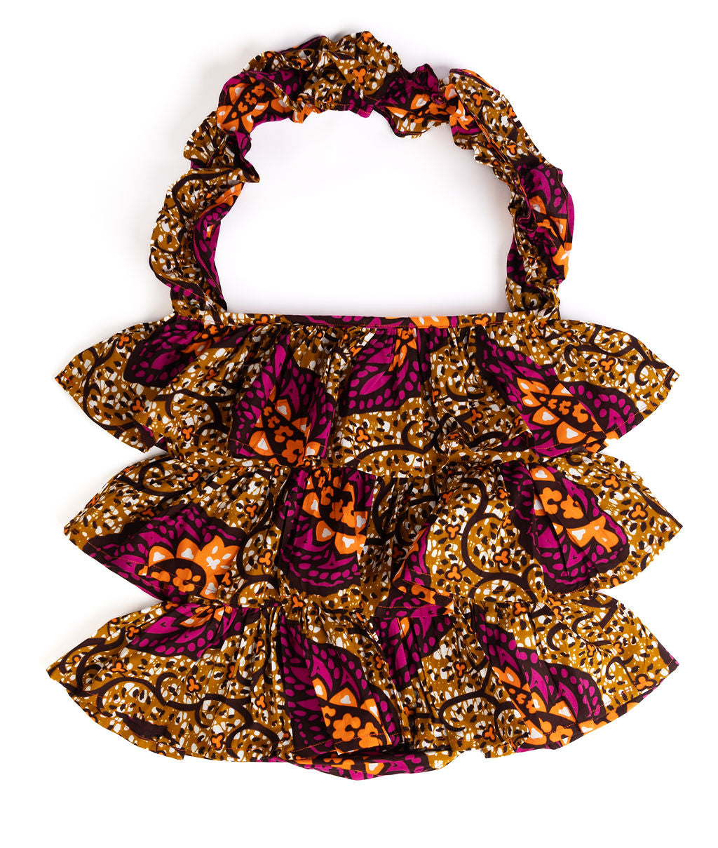 Kitenge Frill Shoulder Bag 377