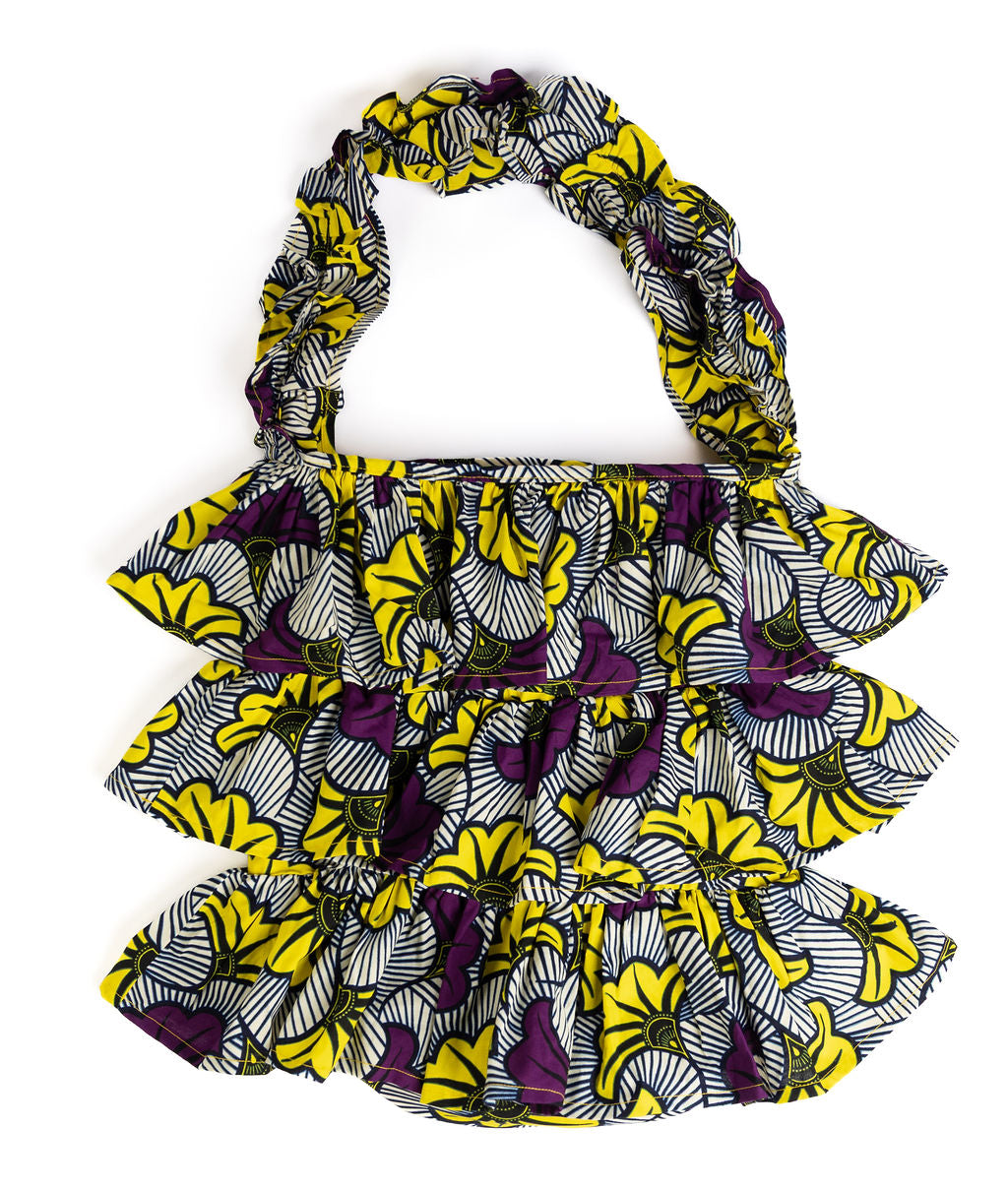 Kitenge Frill Shoulder Bag 379