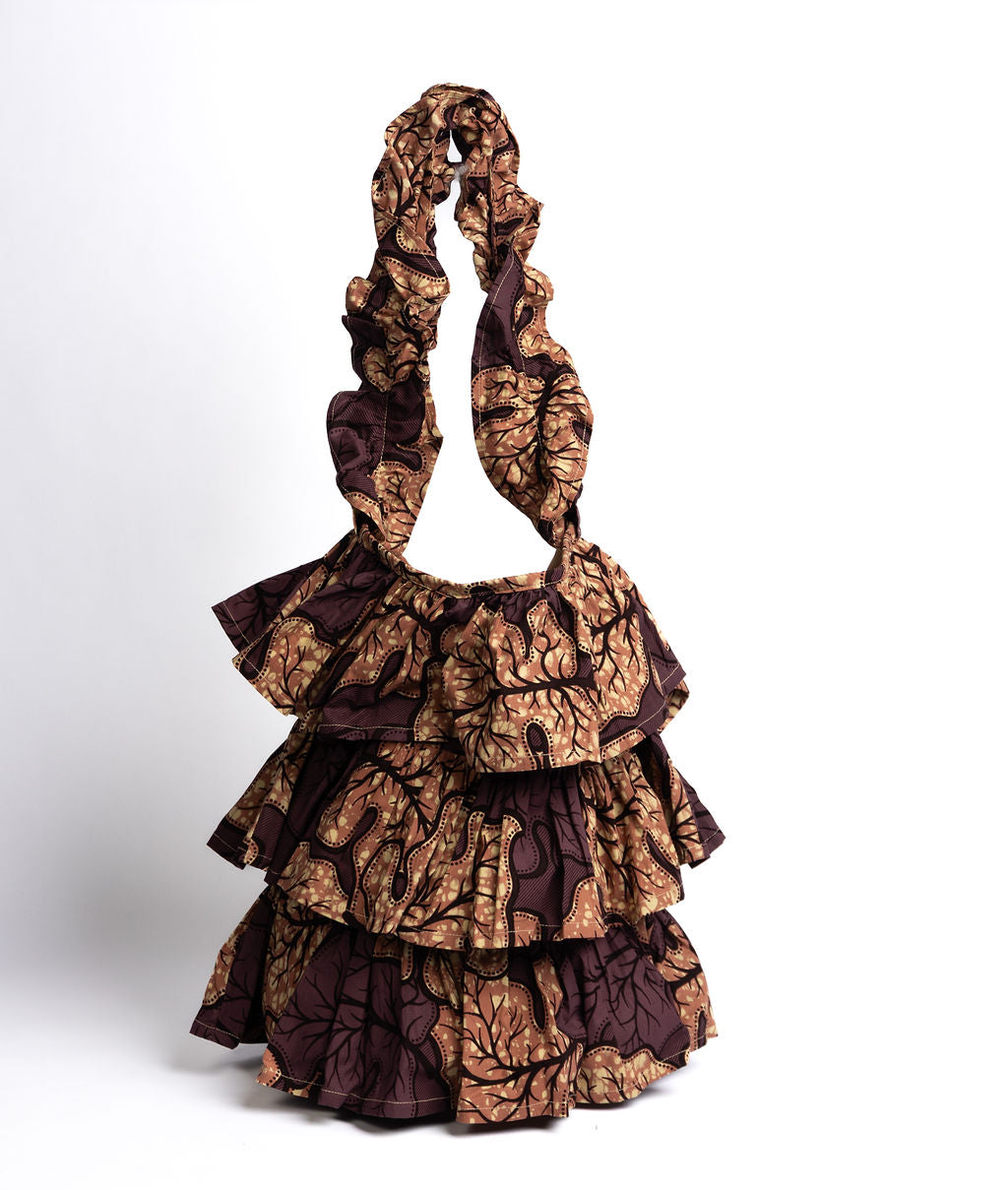 Kitenge Frill Shoulder Bag 381