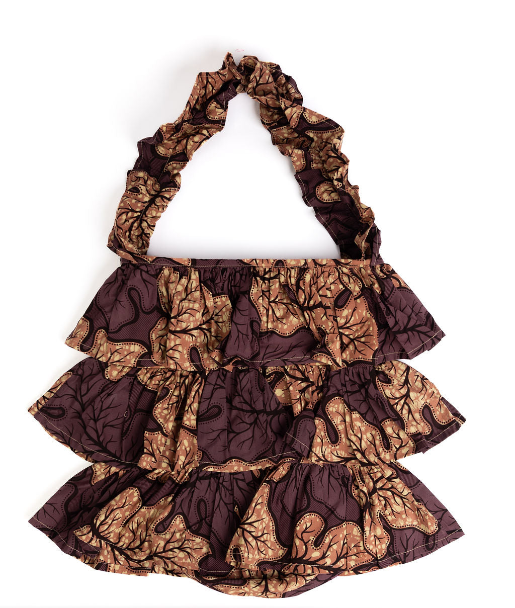 Kitenge Frill Shoulder Bag 381