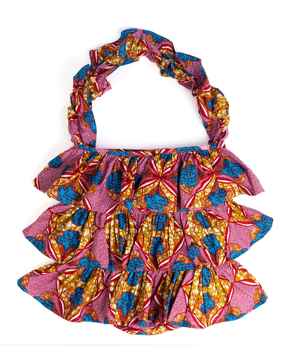 Kitenge Frill Shoulder Bag 382