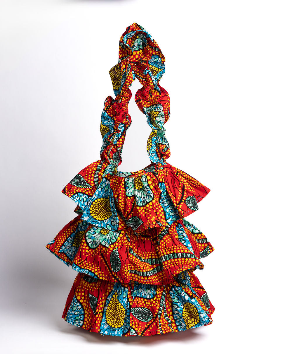 Kitenge Frill Shoulder Bag 391