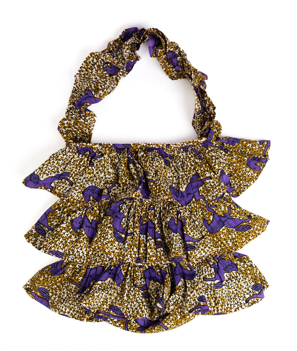 Kitenge Frill Shoulder Bag 392