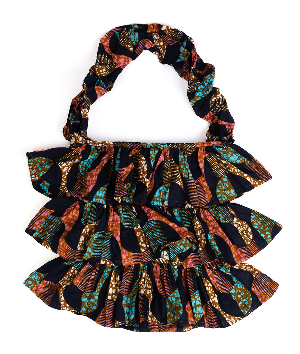 Kitenge Frill Shoulder Bag 393