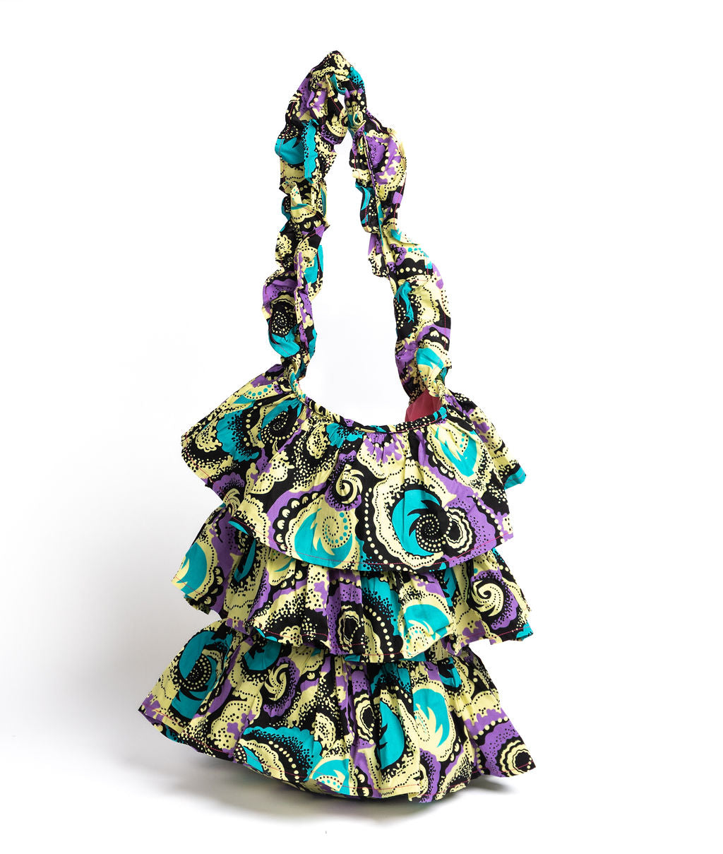 Kitenge Frill Shoulder Bag 397