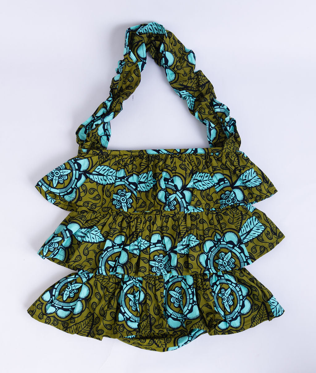 Kitenge Frill Shoulder Bag 408