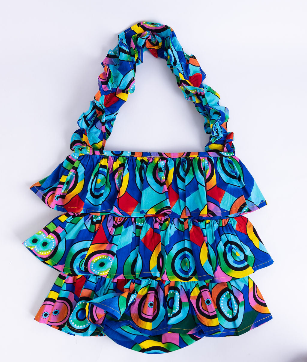 Kitenge Frill Shoulder Bag 409