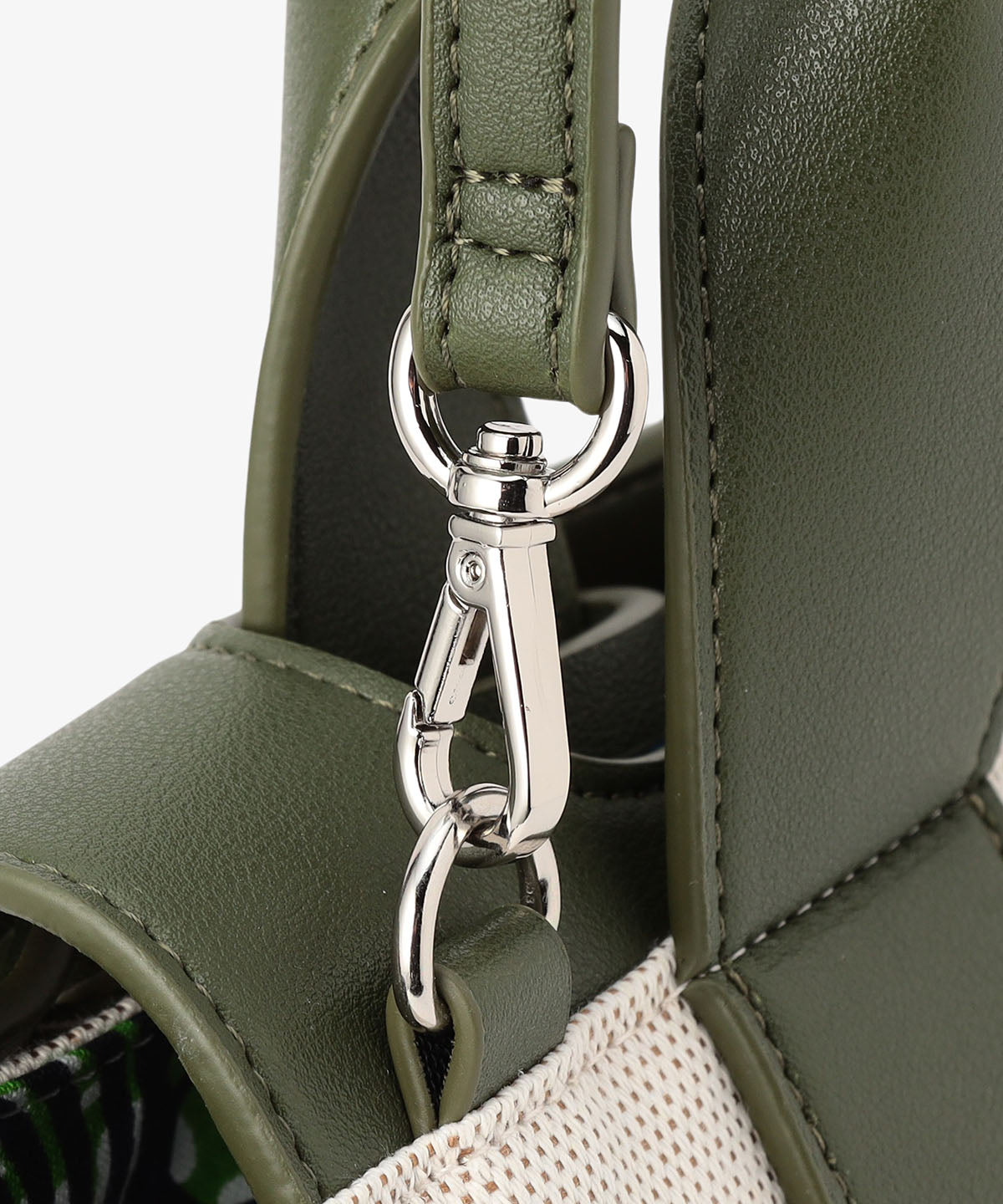 ツートンケンテバッグ KHAKI×BEIGE(S / M / Lサイズ)