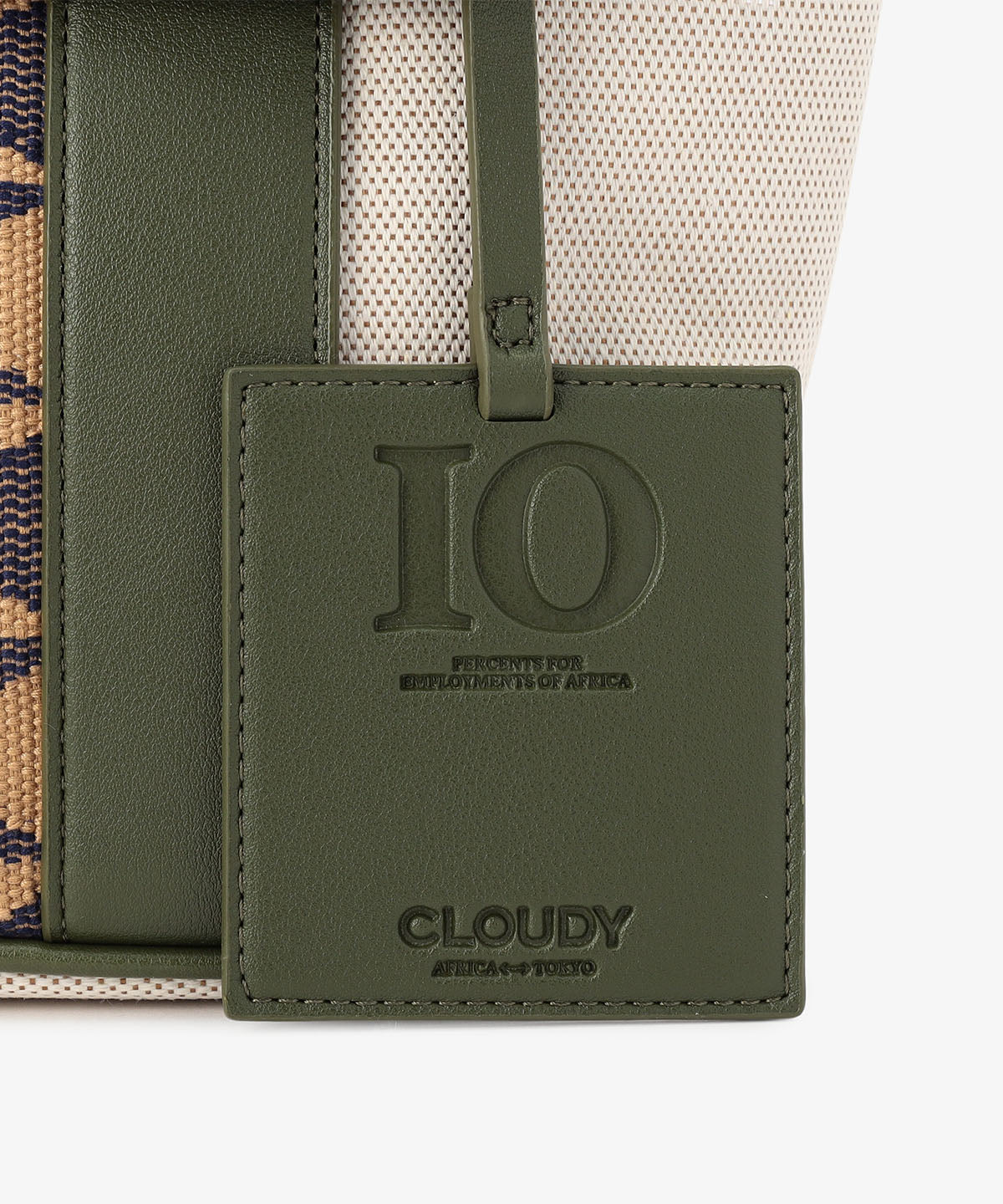 ツートンケンテバッグ KHAKI×BEIGE(S / M / Lサイズ)