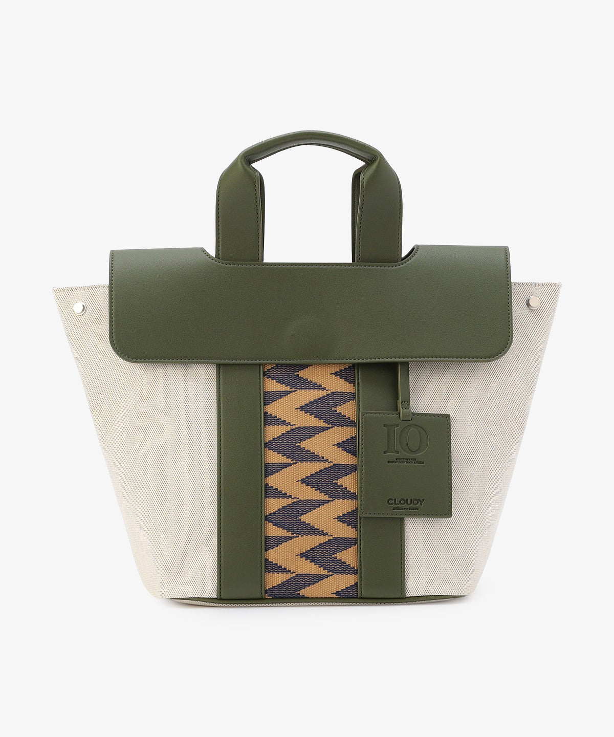 ツートンケンテバッグ KHAKI×BEIGE(S / M / Lサイズ)