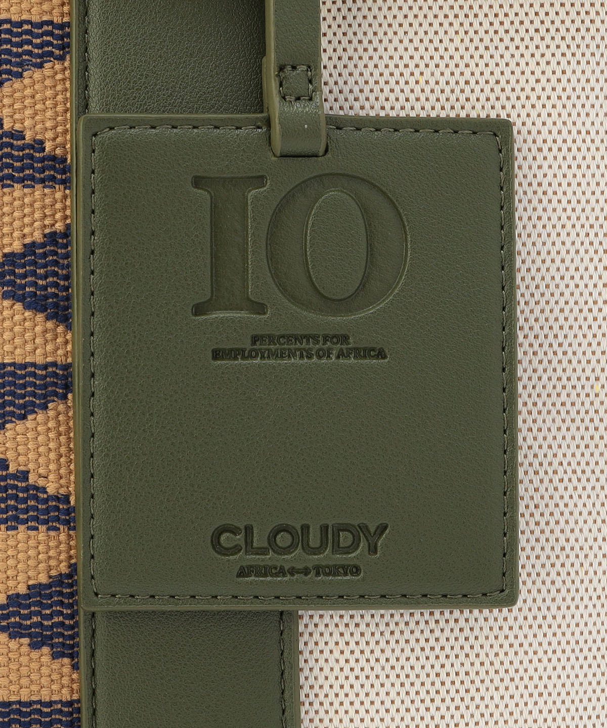 ツートンケンテバッグ KHAKI×BEIGE(S / M / Lサイズ)