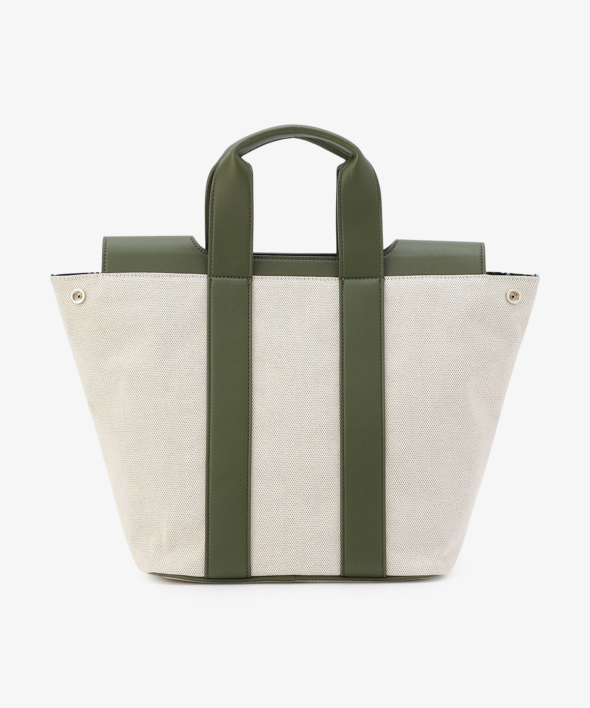 ツートンケンテバッグ KHAKI×BEIGE(S / M / Lサイズ)