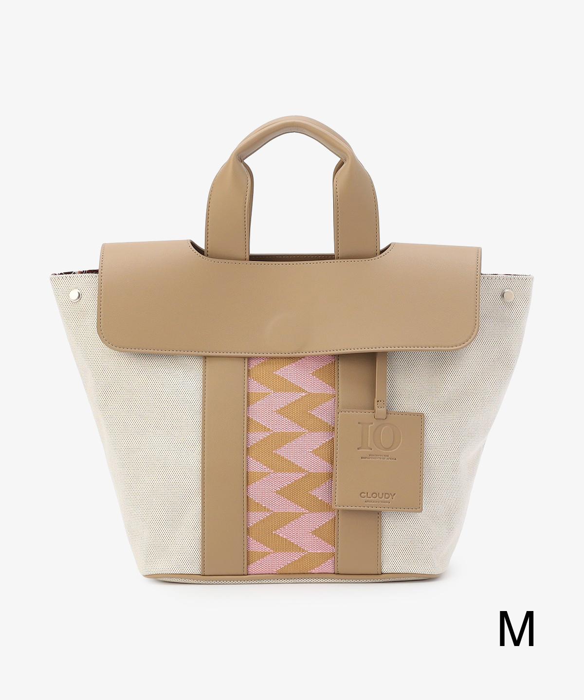 ツートンケンテバッグ BEIGE×PINK(S / M / Lサイズ)