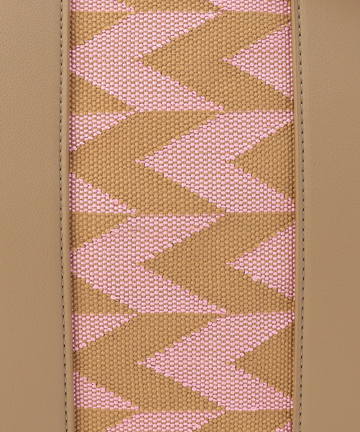 ツートンケンテバッグ BEIGE×PINK(S / M / Lサイズ)