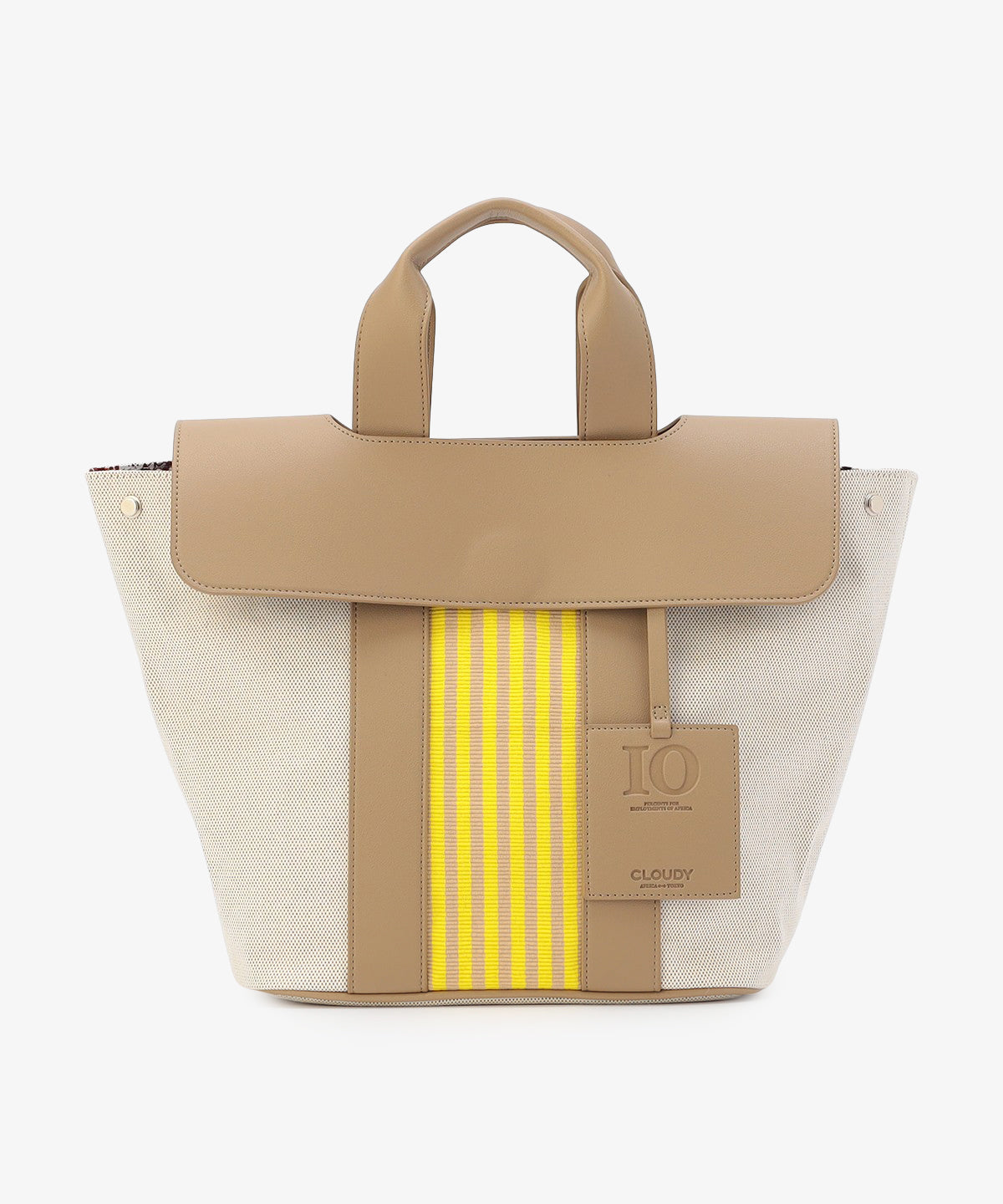 ツートンケンテバッグ BEIGE×YELLOW(S / M / Lサイズ)