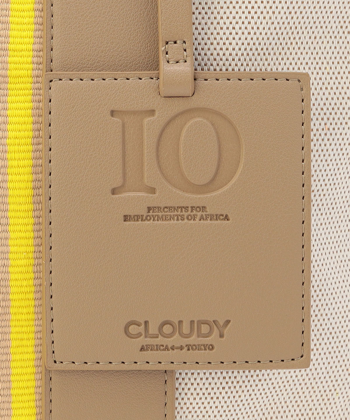 ツートンケンテバッグ BEIGE×YELLOW(S / M / Lサイズ)