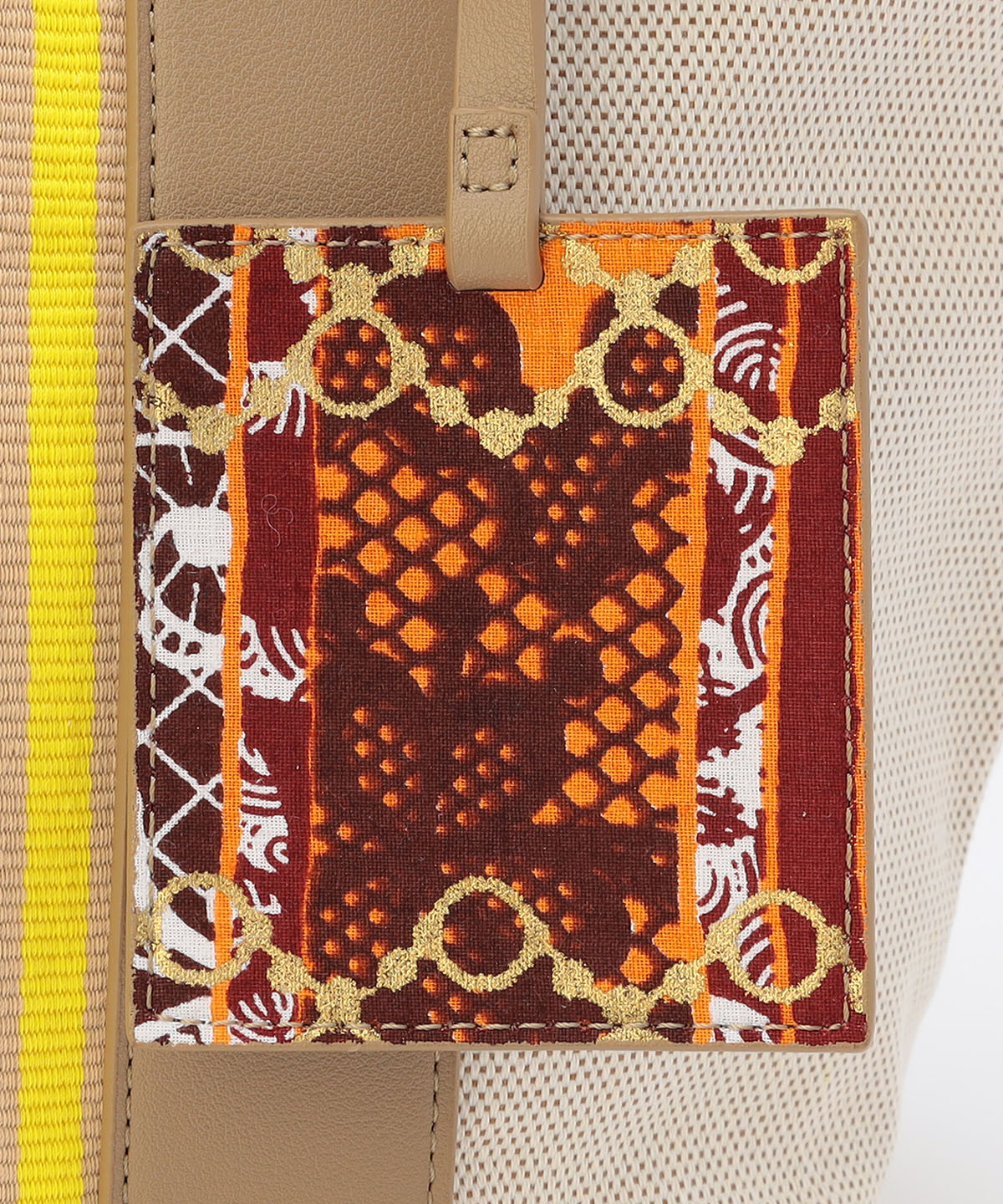 ツートンケンテバッグ BEIGE×YELLOW(S / M / Lサイズ)