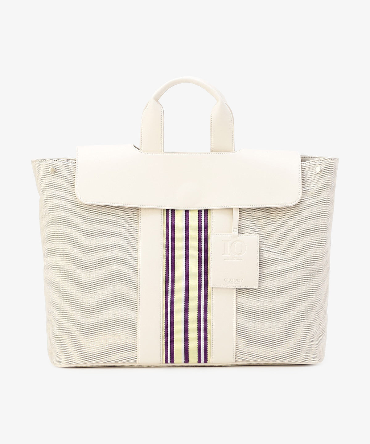 ツートンケンテバッグ WHITE×PURPLE(S / M / Lサイズ)