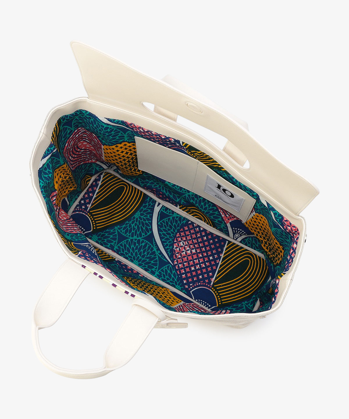 ツートンケンテバッグ WHITE×PURPLE(S / M / Lサイズ)