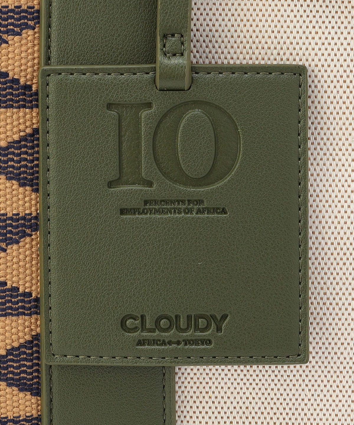 ツートンケンテバッグ KHAKI×BEIGE(S / M / Lサイズ)