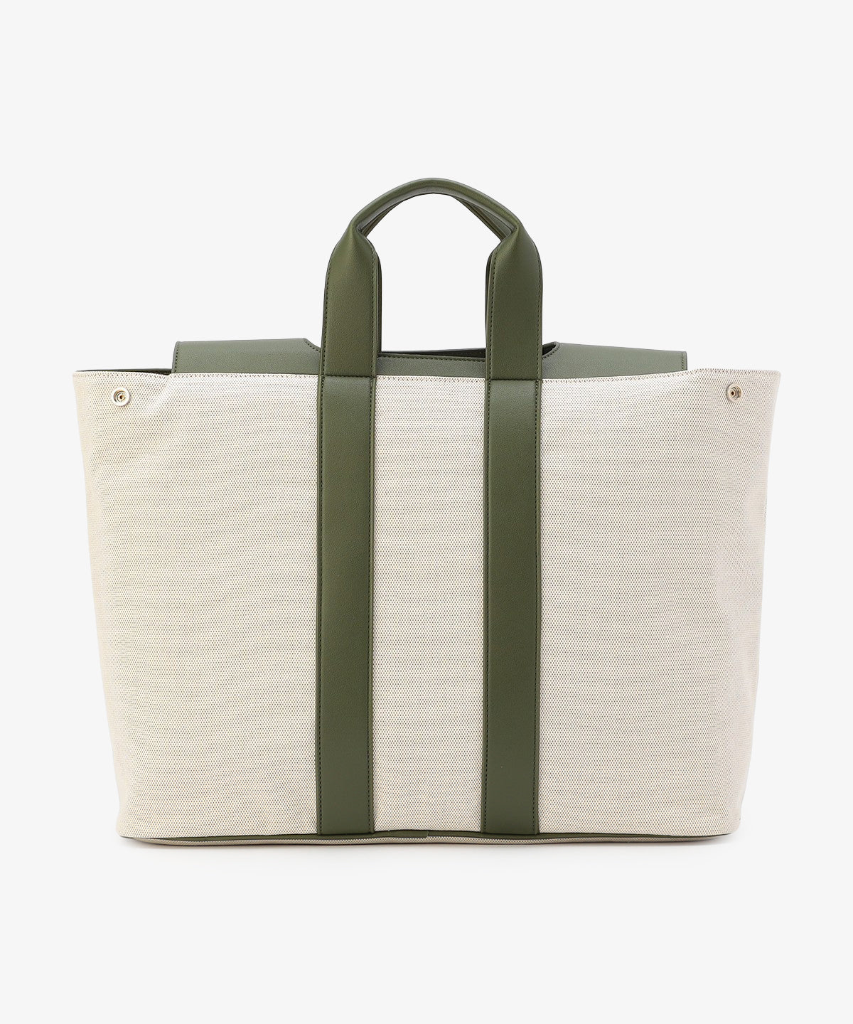 ツートンケンテバッグ KHAKI×BEIGE(S / M / Lサイズ)