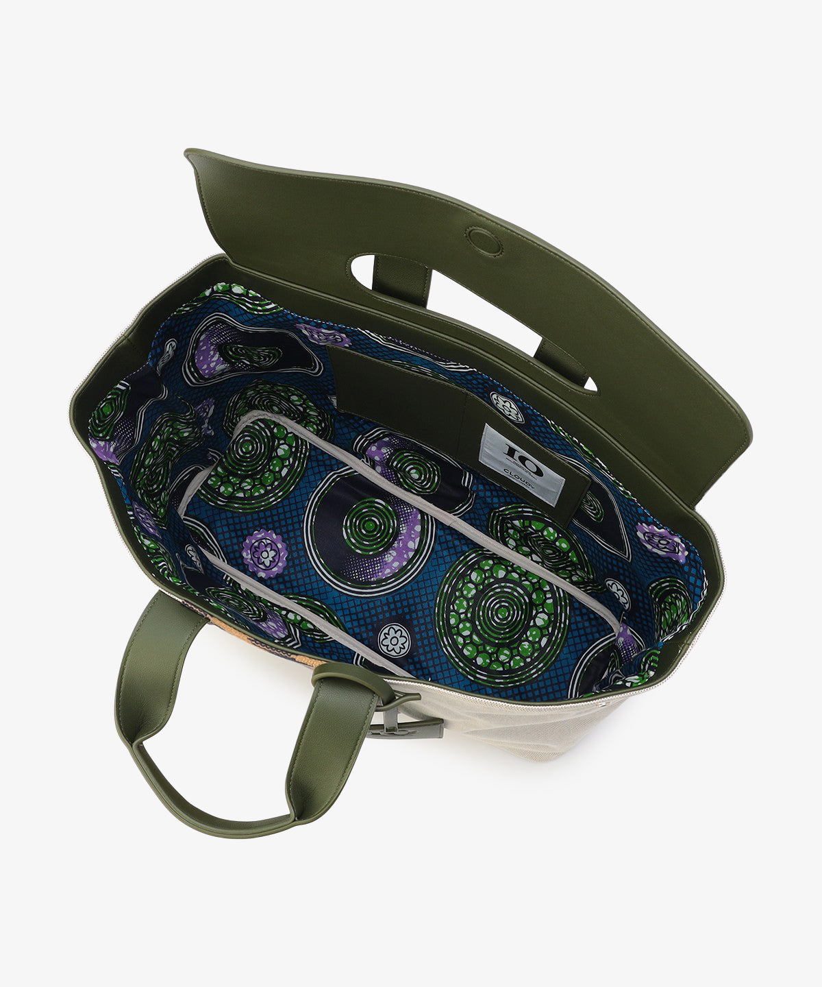 ツートンケンテバッグ KHAKI×BEIGE(S / M / Lサイズ)