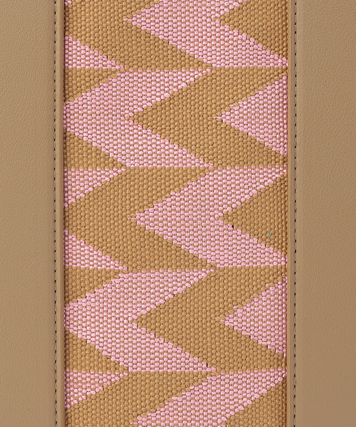 ツートンケンテバッグ BEIGE×PINK(S / M / Lサイズ)