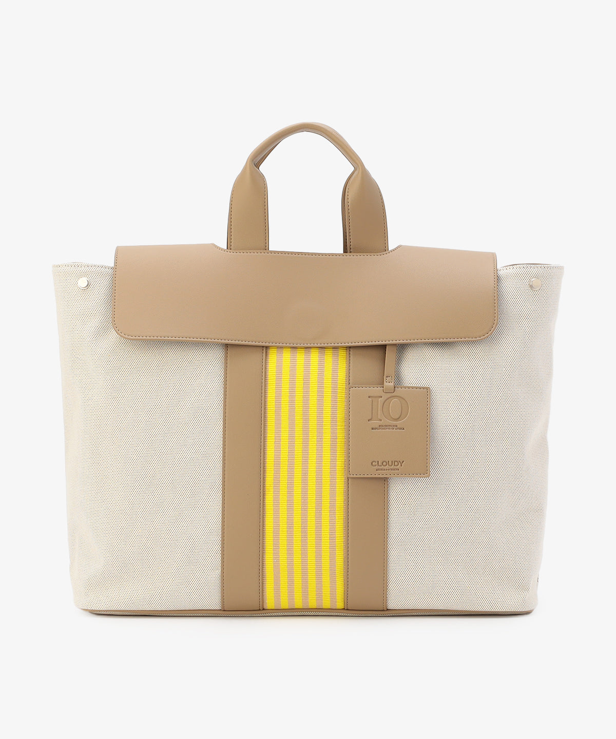 ツートンケンテバッグ BEIGE×YELLOW(S / M / Lサイズ)