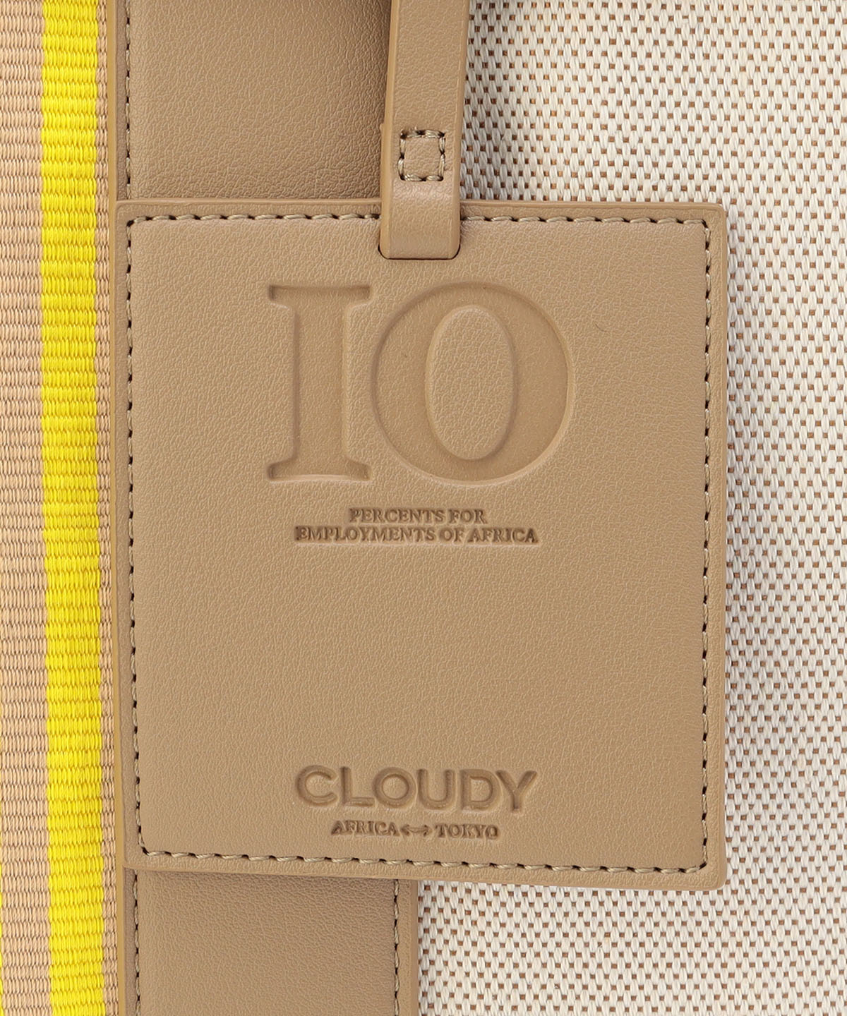 ツートンケンテバッグ BEIGE×YELLOW(S / M / Lサイズ)