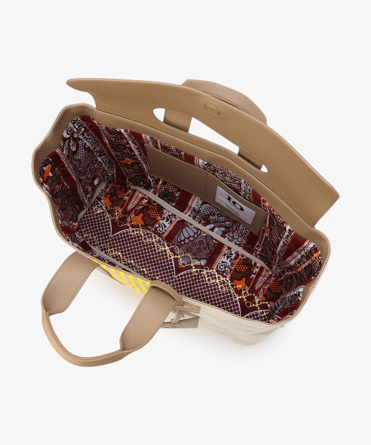 ツートンケンテバッグ BEIGE×YELLOW(S / M / Lサイズ)