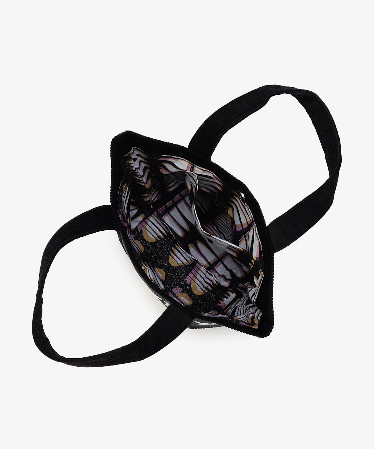 コーデュロイトートバッグ BLACK(S / M / Lサイズ)