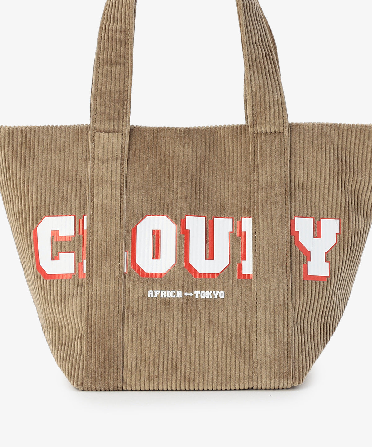 コーデュロイトートバッグ GREIGE(S / M / Lサイズ)