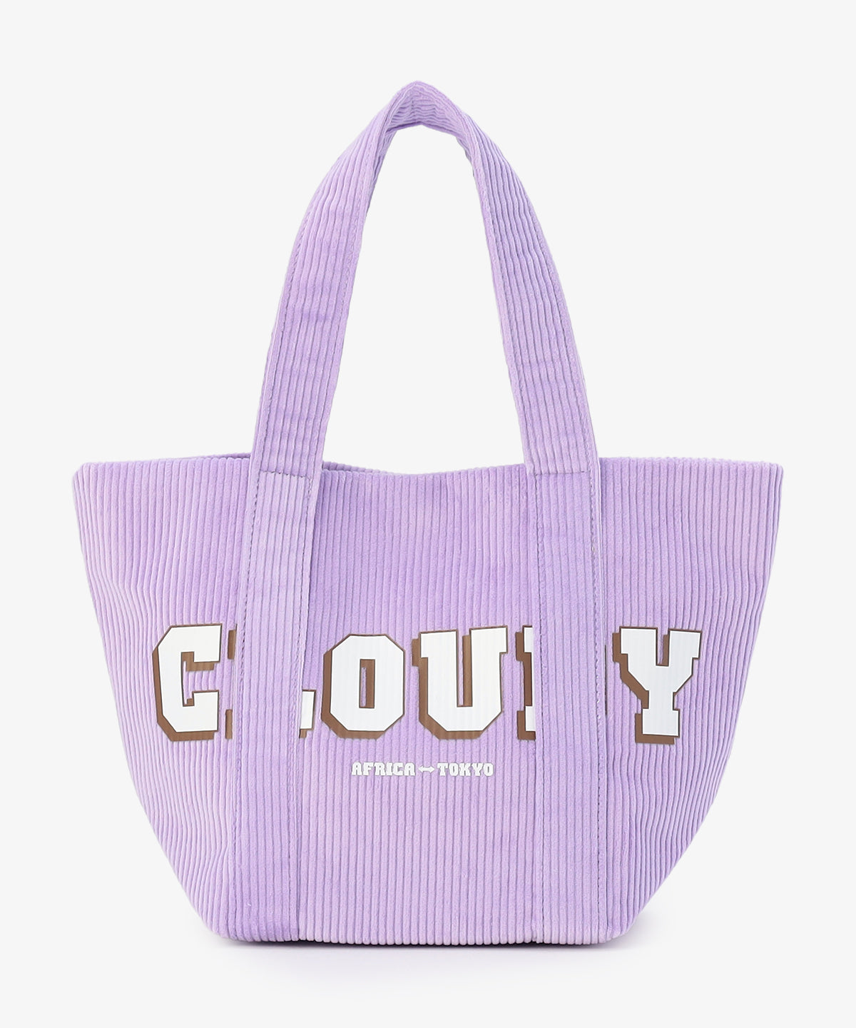 コーデュロイトートバッグ PURPLE(S / M / Lサイズ)