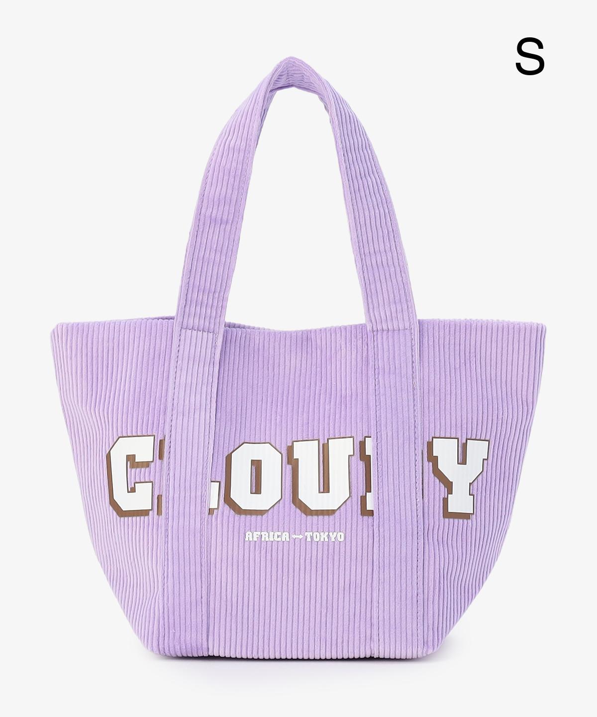 コーデュロイトートバッグ PURPLE(S / M / Lサイズ)
