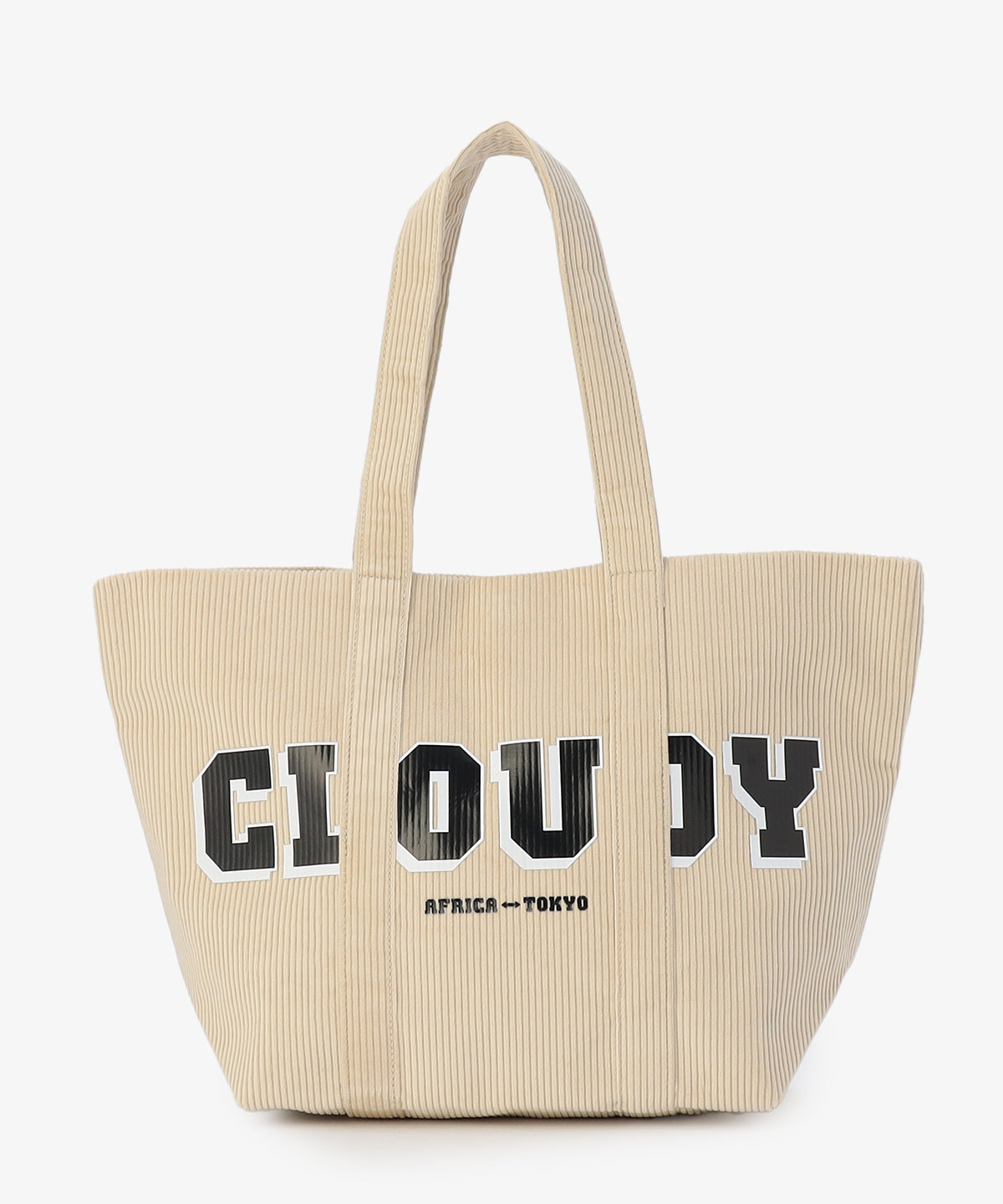 コーデュロイトートバッグ IVORY(S / M / Lサイズ)