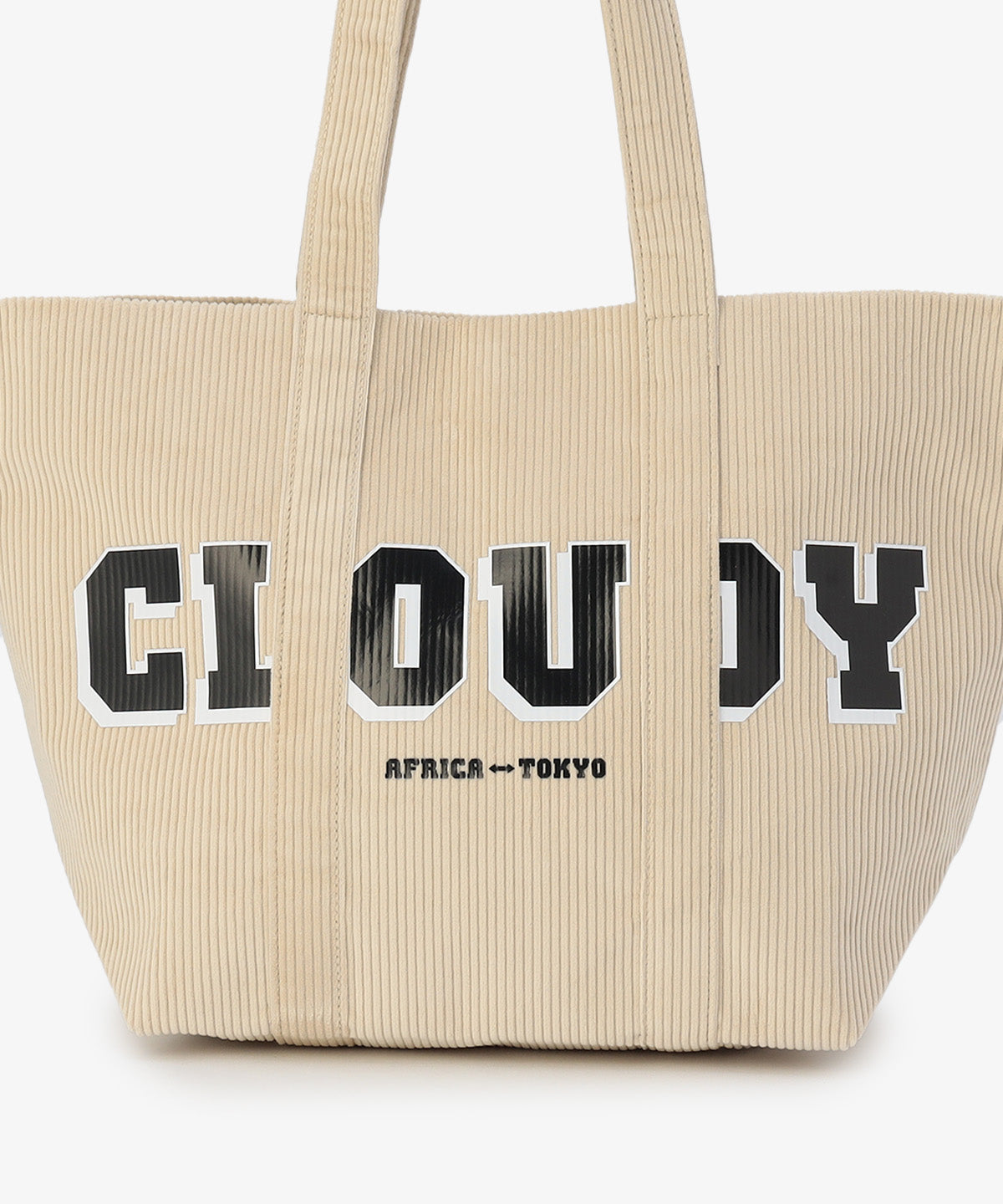 コーデュロイトートバッグ IVORY(S / M / Lサイズ)