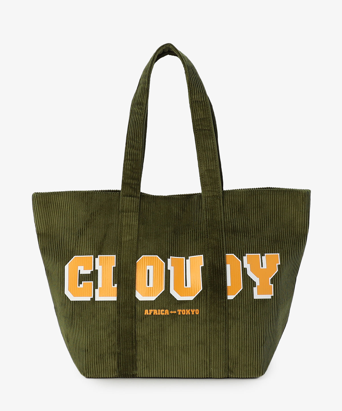 コーデュロイトートバッグ KHAKI(S / M / Lサイズ)